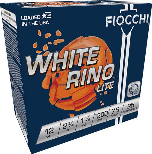 1-1/8OZ #7.5 1200FPS 250RD CASFIOCCHI WHITE RINO 12GA 2.75"