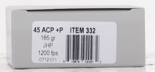 20RD 10BX/CSUNDERWOOD 45 ACP +P 185GR JHP