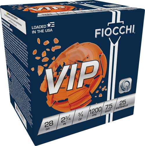 #7.5 1200FPS 250RD CASE LOTFIOCCHI VIP 28GA 2.75" 3/4OZ