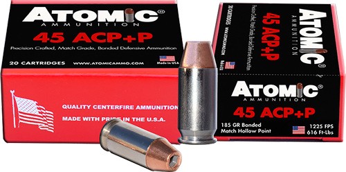 JHP 20RD 10BX/CSATOMIC 45 ACP +P 185GR BONDED