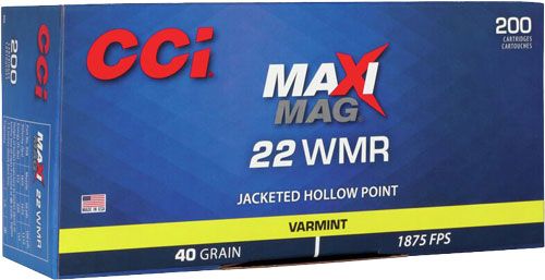 1875FPS 200RD 10BX/CSCCI MAXI-MAG 22WMR 40GR JHP