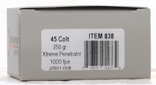 XTREME PENETRATOR 20RD 10BX/C<UNDERWOOD 45 LC 250GR