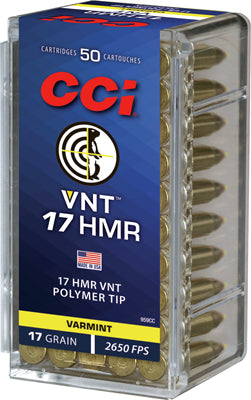 TIPPED 2650FPS  50RD 40BX/CSCCI VNT 17HMR 17GR VARMINT