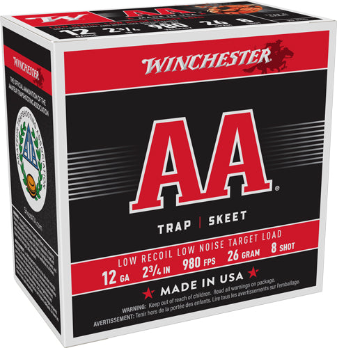 7/8OZ #8 980FPS 250RD CASE LOTWINCHESTER AA 12GA 2.75"