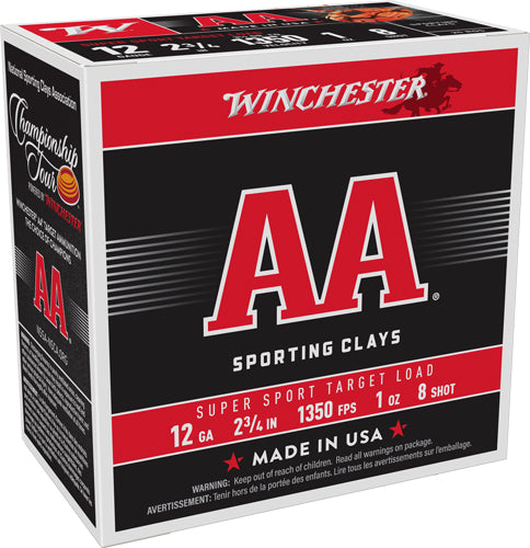 #8 1350FPS LOTWINCHESTER AA 12GA 2.75" 1OZ  (250 Round Case)