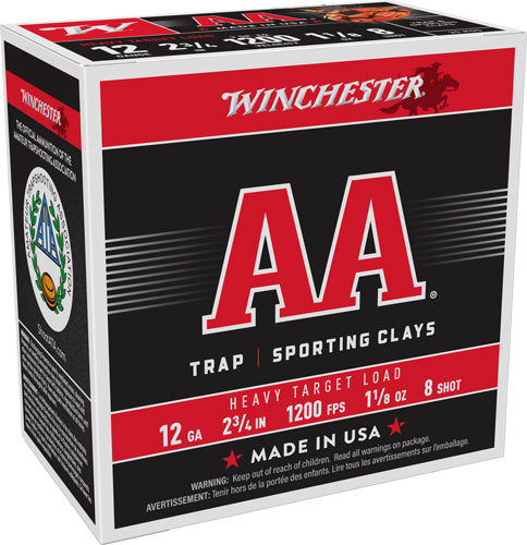 1-1/8OZ #8 1200FPS 250RD CASEWINCHESTER AA 12GA 2.75"