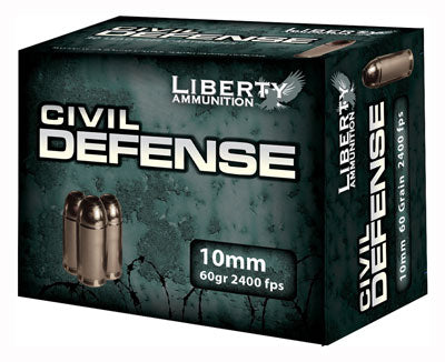 60GR HP 20RD 10BX/CSLIBERTY CIVIL DEFENSE 10MM