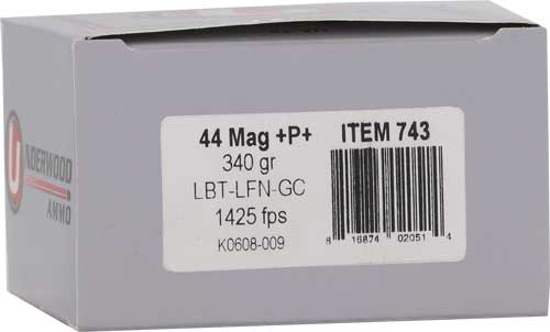 LEAD-FN 20RD 10BX/CSUNDERWOOD 44 REM MAG +P+ 340GR