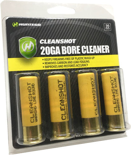 BORE CLEANER 20 GA. 4-PACK!CLEANSHOT SHOOT THROUGH GUN