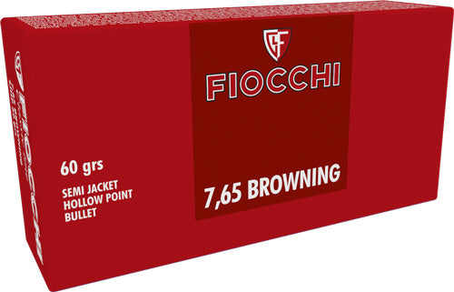 60GR SJHP 50RD 20BX/CS <FIOCCHI 7.65 BROWNING