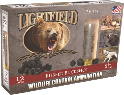 RUBBER BUCKSHOT 5RD 10BX/CSLIGHTFIELD 12GA 2.75" 21-BALL