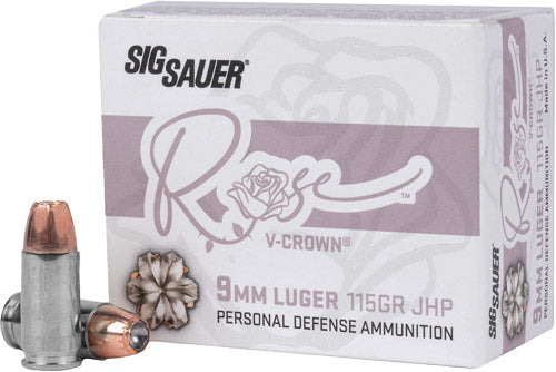 V-CROWN JHP 20RD 10BX/CSSIG 9MM LUGER 115GR ELITE