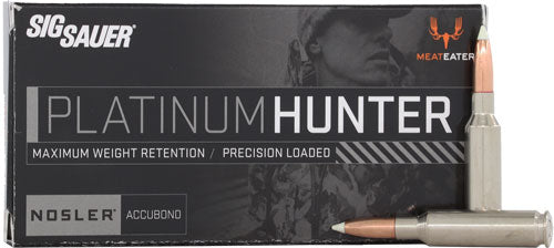 HUNTER ACCUBOND 20RD 10BX/CSSIG 6.5 CM 140GR PLANTINUM