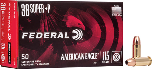 JHP 50RD 20BX/CSFEDERAL AE 38 SUPER +P 115GR