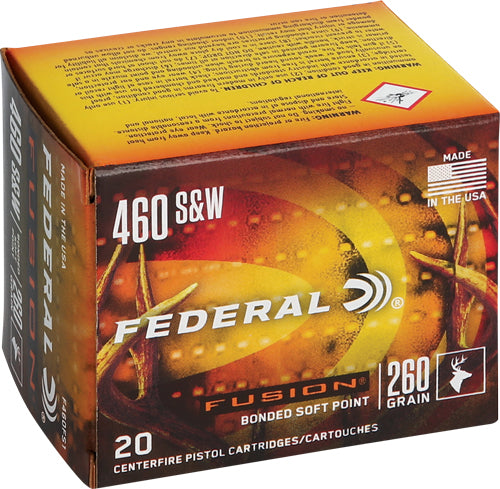 260GR FUSION 20RD 10BX/CSFEDERAL FUSION 460 SW MAG