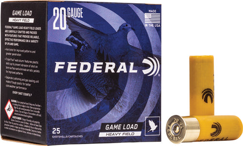 1OZ #6 250RD CASE LOTFEDERAL GAME LOAD 20GA 2.75"