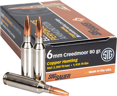 COPPER HUNTING 20RD 10BX/CSSIG 6MM CM 80GR ELITE