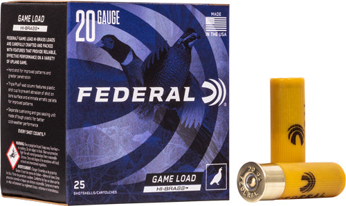 1OZ #4 25RD 10BX/CSFEDERAL GAME LOAD 20GA 2.75"