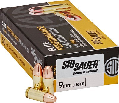 50RD 10BX/CSSIG 9MM LUGER 124GR FMJ