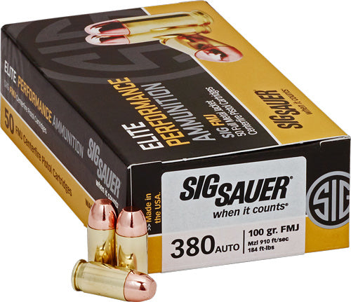 50RD 20BX/CS*SIG 380 ACP 100GR FMJ