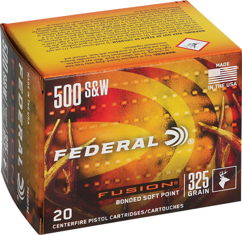 325GR FUSION 20RD 10BX/CSFEDERAL FUSION 500 SW MAG