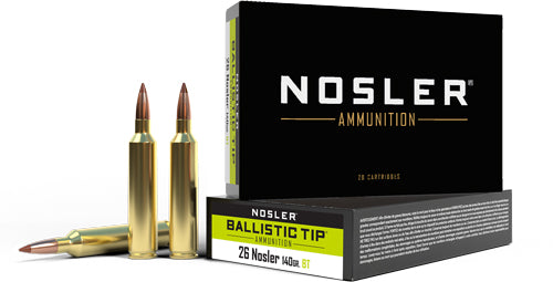 BALLISTIC TIP 20RD 10BX/CSNOSLER 26 NOSLER 140GR