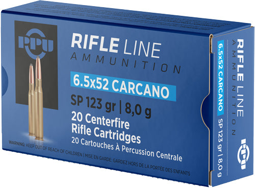 20RD 10BX/CSPPU 6.5X52 CARCANO 123GR JSP