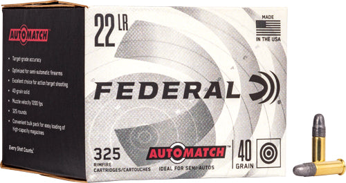 LEAD-RN 325RD 10BX/CS CASE LOTFEDERAL AUTOMATCH 22LR 40GR