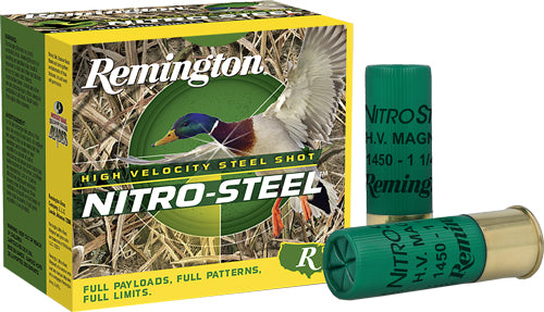 1-1/4OZ #4 1450FPS 25RD 10BX/CREMINGTON NITRO-STEEL 12GA 3"