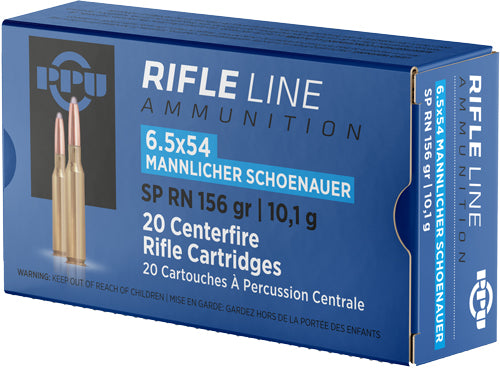 156GR. JSP-RN 20RD 10BX/CSPPU 6.5X54 MANNLICHER SHONAUER