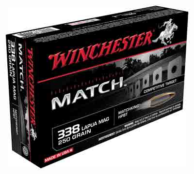 MAG 250GR MATCH 20RD 10BX/CSWINCHESTER SUPREME 338 LAPUA