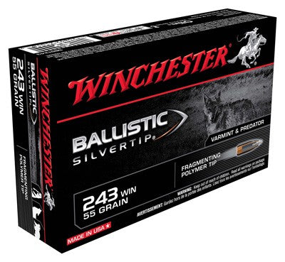 55GR SILVER-TIP 20RD 10BX/CS <WINCHESTER SUPREME 243 WIN