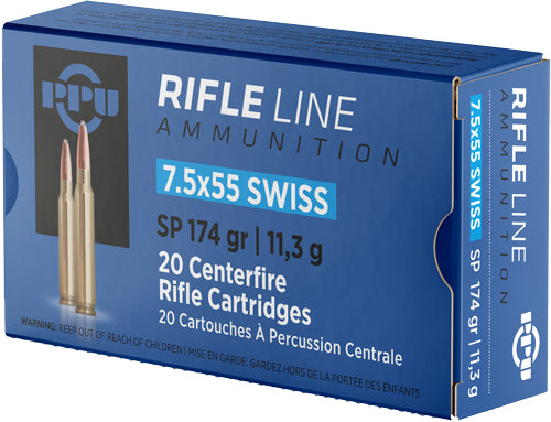 20RD 10BX/CSPPU 7.5X55 SWISS 174GR JSP