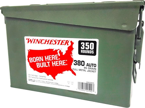 CASE OF (2) 300RD CANSWINCHESTER 380 ACP 95GR FMJ-RN