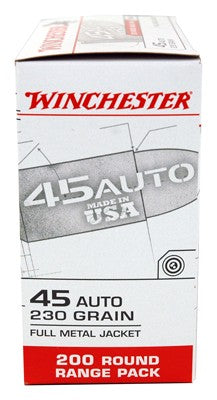 FMJ-RN 600RD CASE LOTWINCHESTER USA 45 ACP 230GR