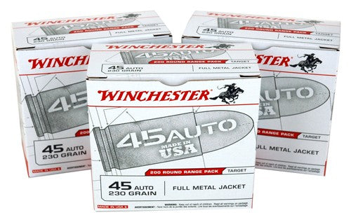 FMJ-RN 600RD CASE LOTWINCHESTER USA 45 ACP 230GR