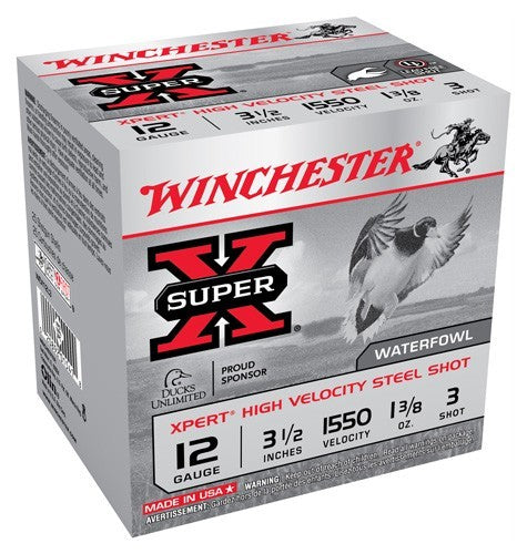 3.5" 1-3/8OZ #3 25RD 10BX/CSWINCHESTER XPERT STEEL 12GA