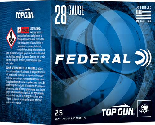 OZ #8 1330FPS 250RD CASE LOTFEDERAL TOP GUN 28GA 2.75" 3/4