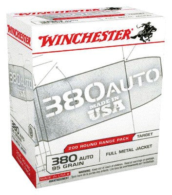 FMJ-RN 200RD 5BX/CSWINCHESTER USA 380 ACP 95GR