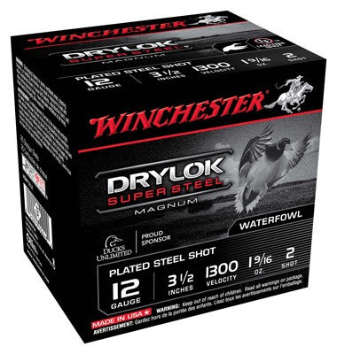 1-9/16OZ #2 1300FPS 25RD 10B/CWINCHESTER DRYLOK 12GA 3.5"