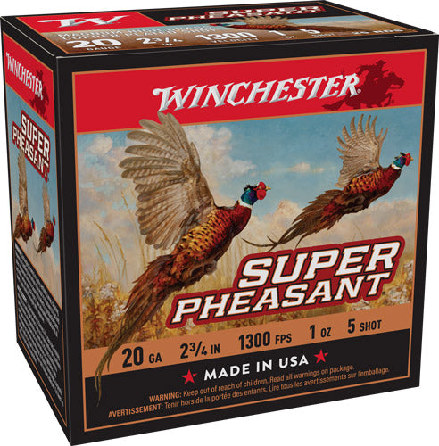 1OZ #5 1300FPS 25RD 10BX/CSWINCHESTER SUPER PHEASANT 20GA