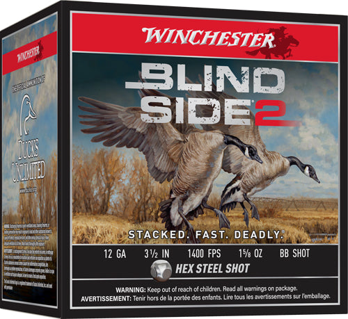 3.5" 1-5/8OZ #BB 25RD 10BX/CSWINCHESTER BLIND SIDE 2 12GA