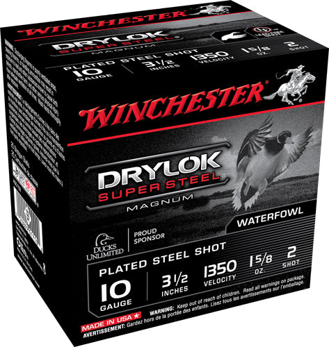 1-5/8OZ #2 1350FPS 25RD 10BX/CWINCHESTER DRYLOK 10GA 3.5"