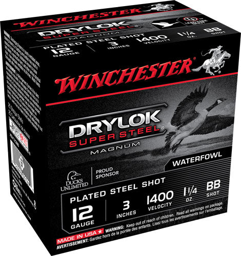 1-1/4OZ #BB 25RD 10BX/CSWINCHESTER DRYLOK 12GA 3"