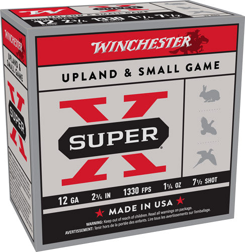 1-1/4OZ #7.5 25RD 10BX/CSWINCHESTER SUPER-X 12GA 2.75"