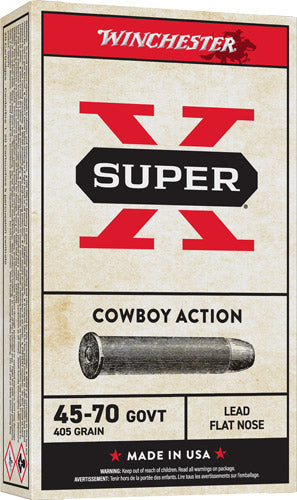 405GR LEAD-FN 20RD 10BX/CSWINCHESTER SUPER-X 45-70 GOV