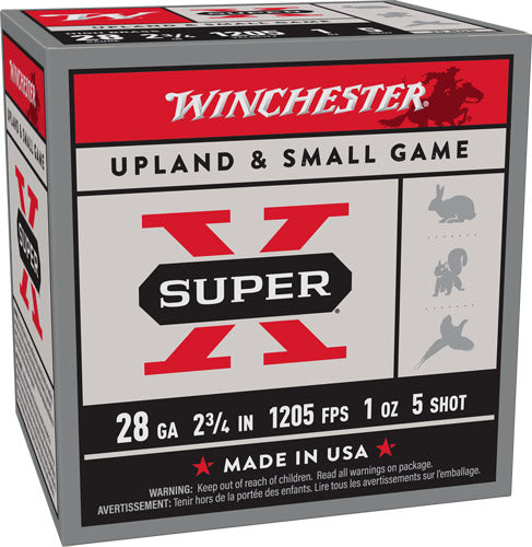 1OZ #5 1205FPS 25RD 10BX/CSWINCHESTER SUPER-X 28GA 2.75"