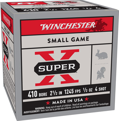 1/2OZ #4 25RD 10BX/CSWINCHESTER SUPER-X 410 2.5"