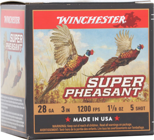 3" 1-1/8OZ #5 25RD 10BX/CSWINCHESTER SUPER PHEASANT 28GA