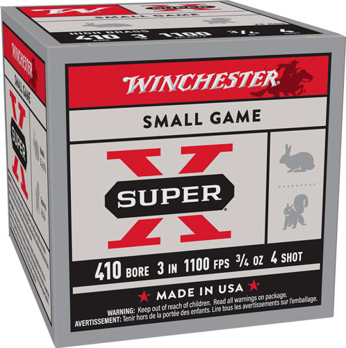 3/4OZ #4 25RD 10BX/CSWINCHESTER SUPER-X 410 3"